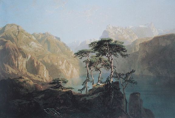 А. Калам. Фирвальдштетское озеро. 1851 г. А. Калам. Фирвальдштетское озеро. 1851 г.