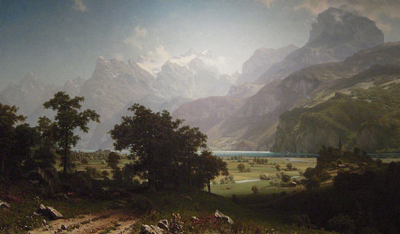 Альберт Бирштадт. Фирвальдштетское озеро. 1858. Альберт Бирштадт. Фирвальдштетское озеро. 1858.