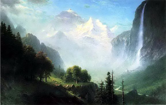 Альберт Бирштадт - Водопад Штауббах около Лаутербруннена. 1865. Альберт Бирштадт - Водопад Штауббах около Лаутербруннена. 1865.